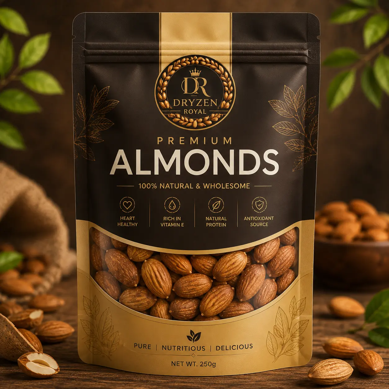 Premium Almonds Dryzen Royal