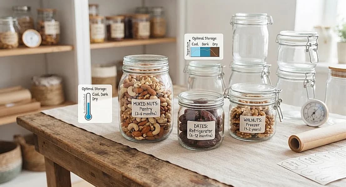 How to Store Dry Fruits Properly: Keep Almonds, Walnuts, Dates & Nuts Fresh Longer – Store Dry Fruits