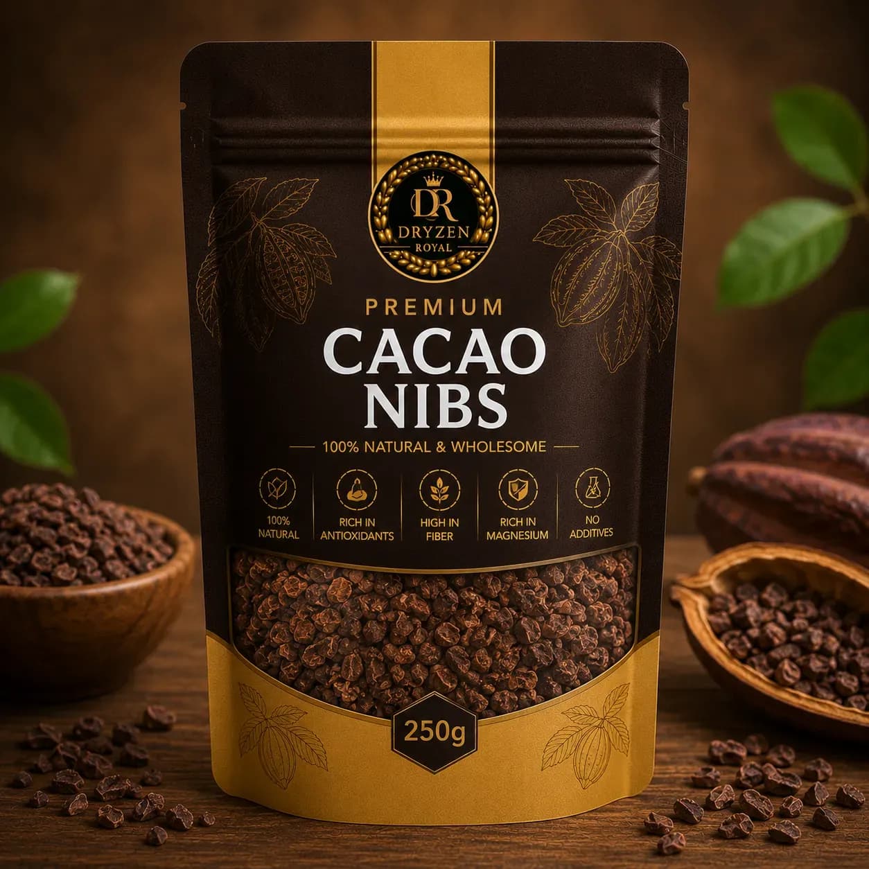 Premium Raw Cacao Nibs | Dryzen Royal – cacao nibs online Pakistan